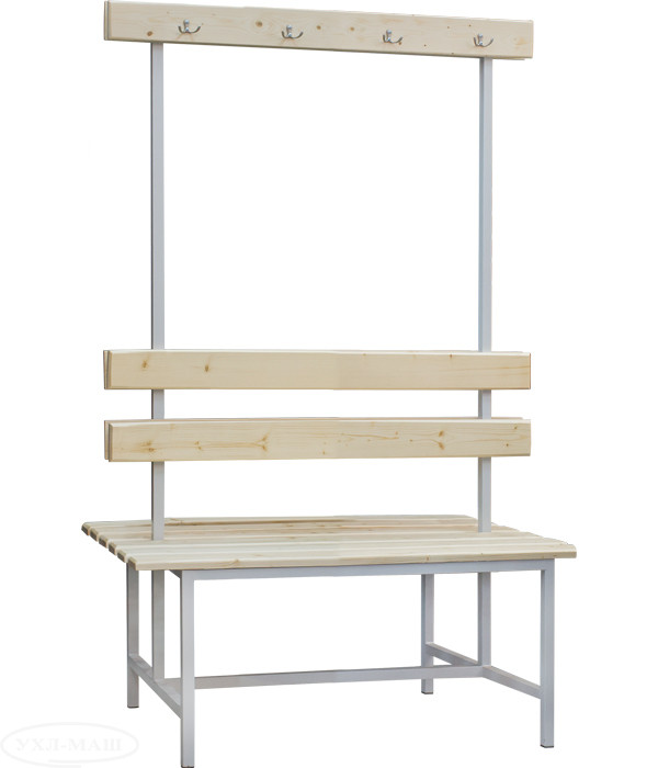 Лавка гардеробна двостороння 2СВ-2000 1650(в)х2000(д)х775(гл), фото 1