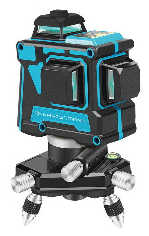 Лазерний рівень/нівелір Kraissmann 12 3D-LL25 ( 3D проекція 360°/зелений промінь), фото 1