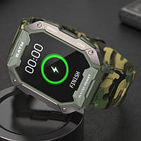 Bluetooth смарт годинник військовий тактичний Modfit Smart Watch Army, чоловічий розумний годинник протиударний
