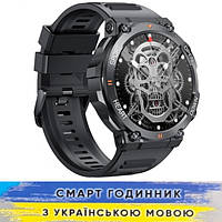 Мужские умные часы к телефону с пульсомером шагомером Modfit Hunter Smart Watch противоударные