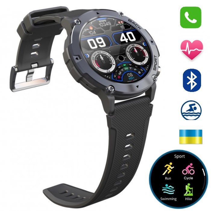Смарт часы мужские со звонком Smart Watch Modfit Sniper сенсорные часы ...