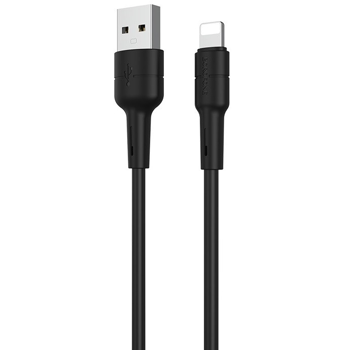 Кабель для зарядки Lightning Apple BOROFONE BX30 |1м| Чорний, фото 1