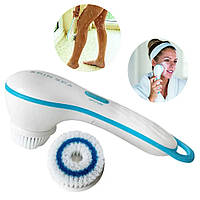 Электро-массажная щетка Spin Spa для чистки лица и тела / Набор для умывания