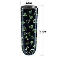 Компактний вібратор світний Rechargeable Glow-in-the-dark Heart Massager | Puls69, фото 2