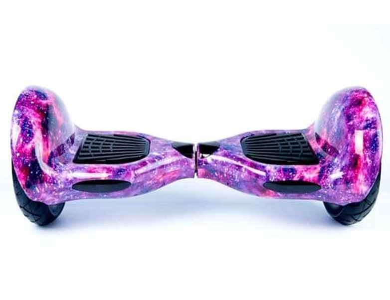 Гіроскутер Elite Lux 10 дюймів колір фіолетовий космос, самоболанс, підсвітка коліс, фото 1