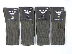 Чоловічі високі трекынгові шкарпетки GA, розмір 41-45 12 пар/уп зелені