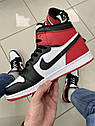 Чоловічі кросівки Nike Air Jordan 1 RED (топ якості) ||, фото 6