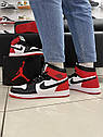 Чоловічі кросівки Nike Air Jordan 1 RED (топ якості) ||, фото 9