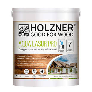 Лазур акрилова на водній основі "HOLZNER Aqua Lasur PRO", 5л