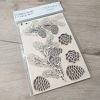 Набор чипбордов Fabrika Decoru Chipboard FDCH 621 Веточки с шишками (KG-7316)
