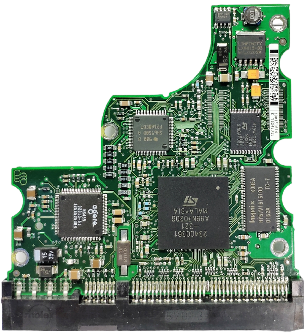 Плата HDD PCB 100151017 REV A 100151014 Seagate ST320011A ST330011A ST340016A ST360021A ST380021A