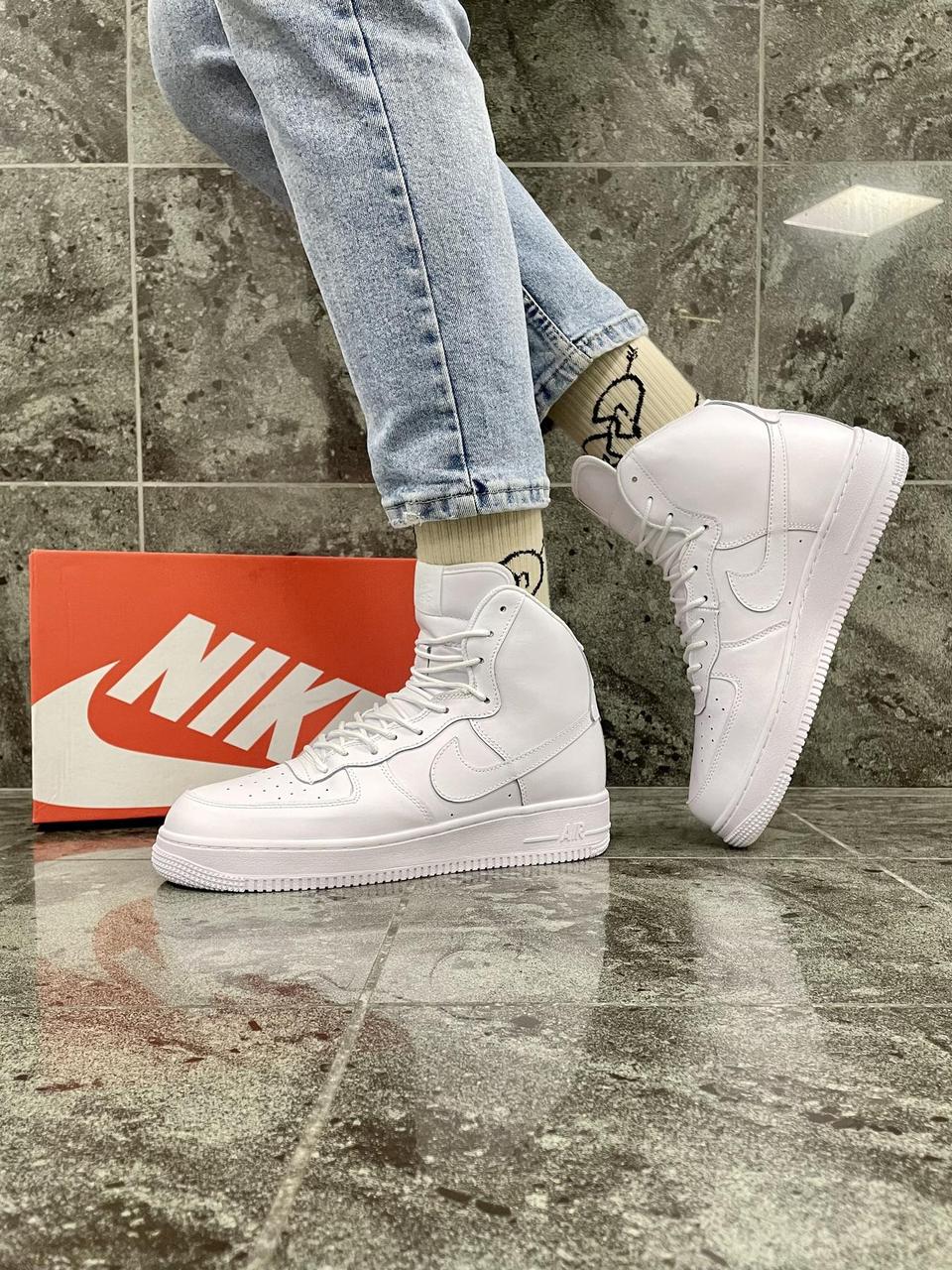 Чоловічі кросівки Nike Air Force High White ||