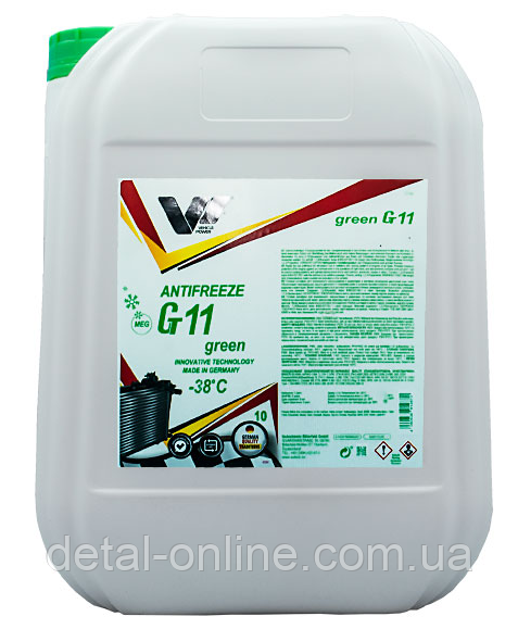 Антифриз-38 VP РОН А-38 Ct11 Vehicle Power зелений 10л кан. п/є (10,440 кг)