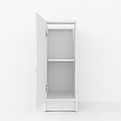 Вузька тумба підлогова для кухні на 2 відділення 300 мм Стандартні кухонні модулі з МДФ фасадами, фото 9