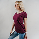 Жіноча футболка базова, жіночі однотонні футболки, футболки жіночі Original lady-fit, фото 5