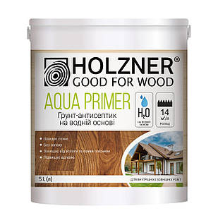 Грунт-антисептик на водній основі "HOLZNER Aqua Primer", 5л