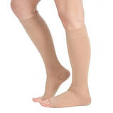Гольфи компресійні антиварикозні до коліна з відкритим носком Orthopoint ERSA-509-1 Розмір XL, фото 3