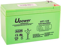 Акумулятор 12V 7AH AGM UPOWER Іспанія. Можливий ОПТ з ПДВ