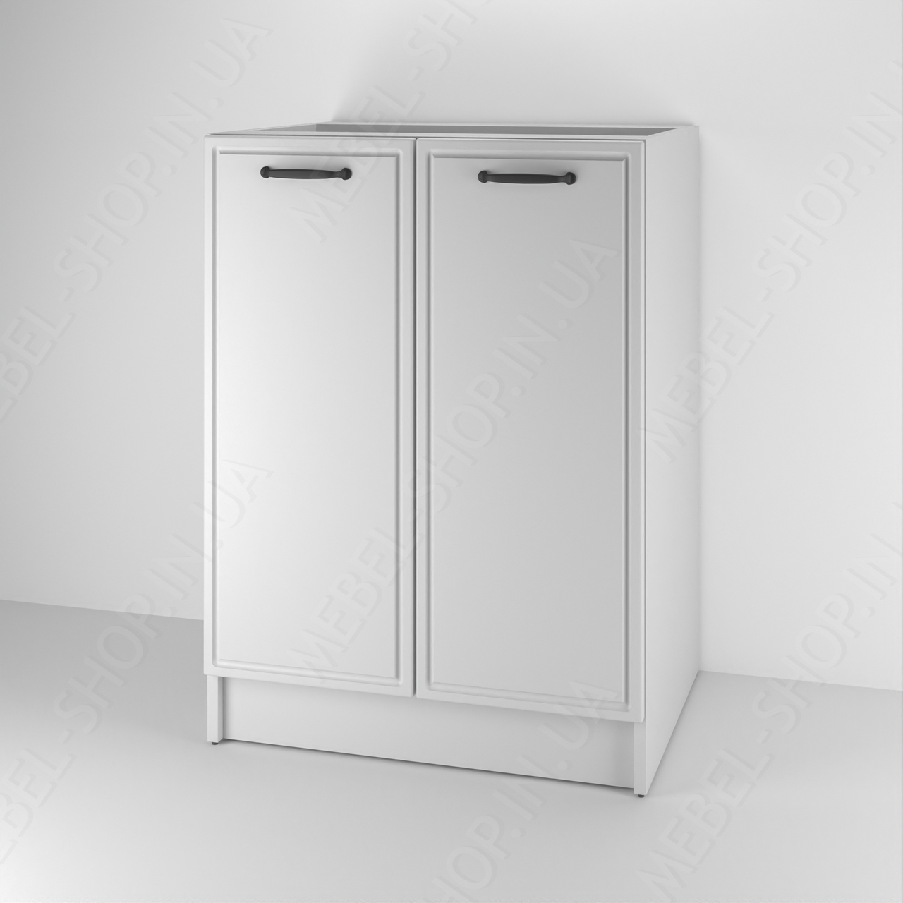 Тумба для кухні з 2 дверцями та МДФ фасадами Кухонна тумбочка без стільниці 60 см Кухонний модуль низ, фото 1