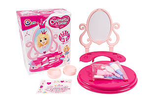 Косметичний столик дитячий ТехноК 8676 з аксесуарами (фен, зеркало, ящики)
