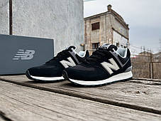 Чоловічі кросівки New Balance 574 U574LL2 чорні Оригінал, фото 3