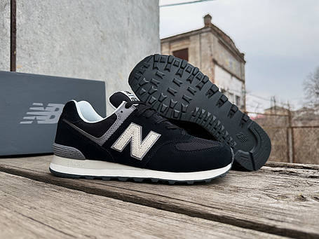 Чоловічі кросівки New Balance 574 U574LL2 чорні Оригінал, фото 1