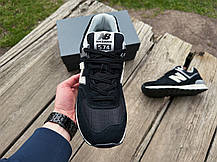 Чоловічі кросівки New Balance 574 U574LL2 чорні Оригінал, фото 5
