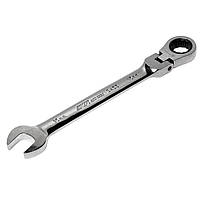 Ключ рожково-накидний шарнірний з тріскачкою 15 мм 3455 JTC