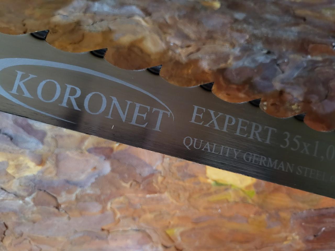Пила стрічкова для пилорами Koronet Експерт 35х1,0х3450 заточена, розведена гартована, фото 1
