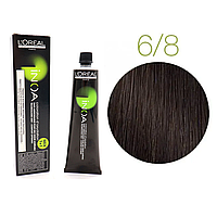 Крем-краска для волос L'Oreal Professionnel INOA Mix 1+1 №6/8 Темный коричневый 60 мл