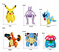 Набір покеболів Pikachu Electric 6 куль з фігурками-трансформерами Покемон Пікачу, фото 4