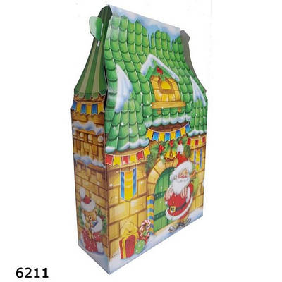 Новорічна коробка Замок 700 гр (10шт)