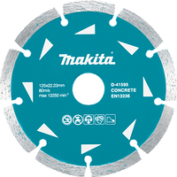 Алмазний диск по бетону сегмент 125х22.23 мм Makita (D-41595)
