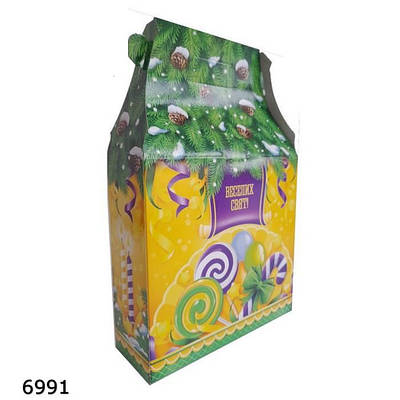 Новорічна коробка Цукерки 700 гр (10шт)