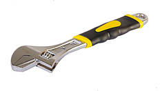 Ключ розвідний MASTERTOOL 300 мм 0 — 47 мм переставна губка CrV ручка з двокомпонентною накладкою 76-0424