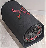 Сабвуфер активний автомобільний Xplod (бочка) у машину. Сабвуфер курпусний з підсилювачем та Bluetooth 350W 10", фото 3