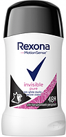 Дезодорант-стік Rexona "Invisible Pure" (40мл.)