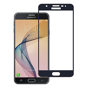 Захисне скло 9D для Samsung J7 2016 / J710 Black, фото 1