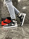 Чоловічі кросівки Nike Air Jordan 1 (сірий, сірий знак) ||, фото 7
