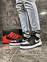 Чоловічі кросівки Nike Air Jordan 1 (сірий, сірий знак) ||, фото 8