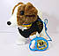 Собака в жилетці на повідку, м'яка інтерактивна іграшка 26 см, "Патрон" PL82302, фото 3