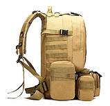 Тактичний рюкзак Tactic Bag Coyote з підсумками койот, фото 4