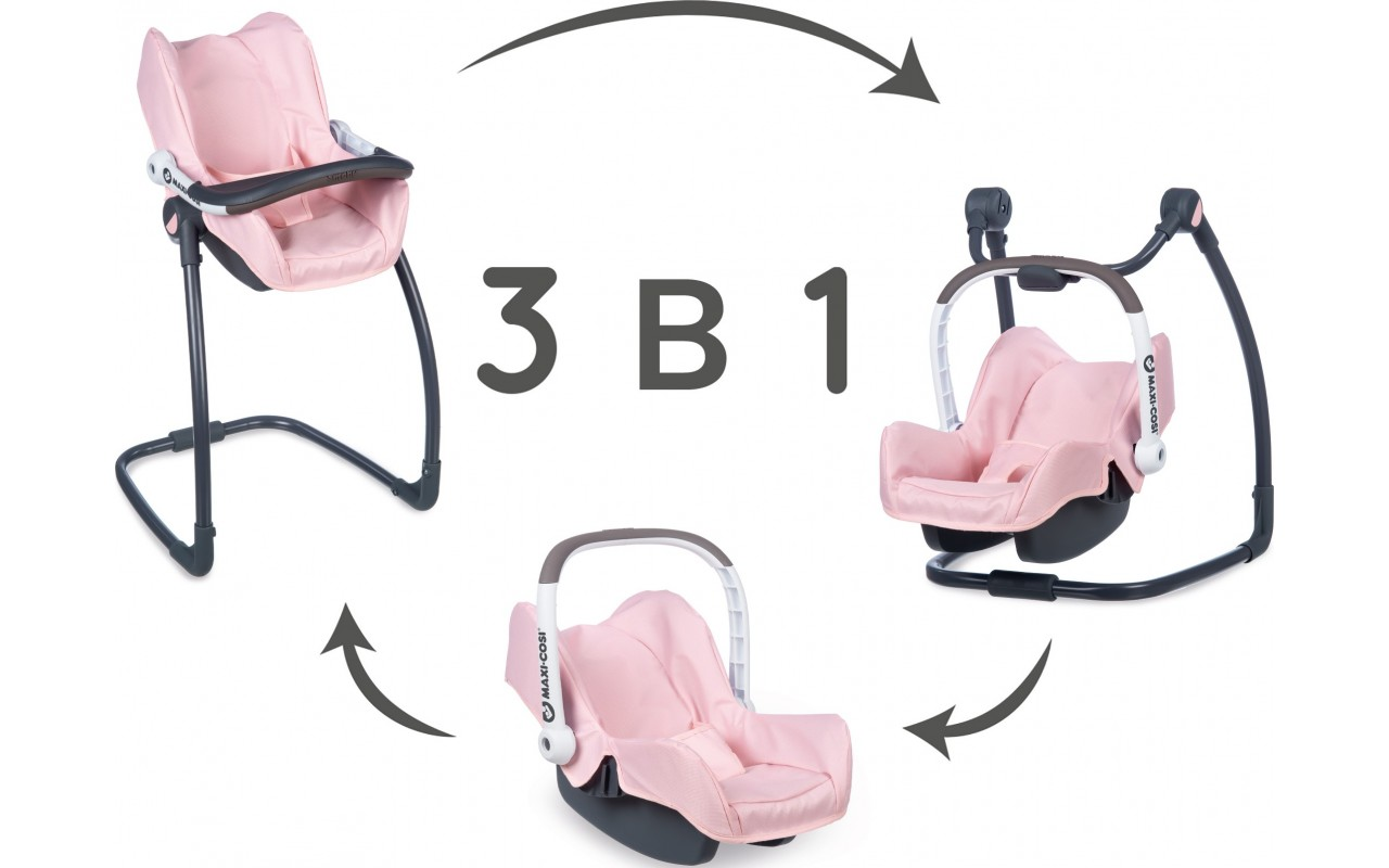 Стільчик для ляльки 3в1 MAXI COSI Smoby Soft Софт 240235