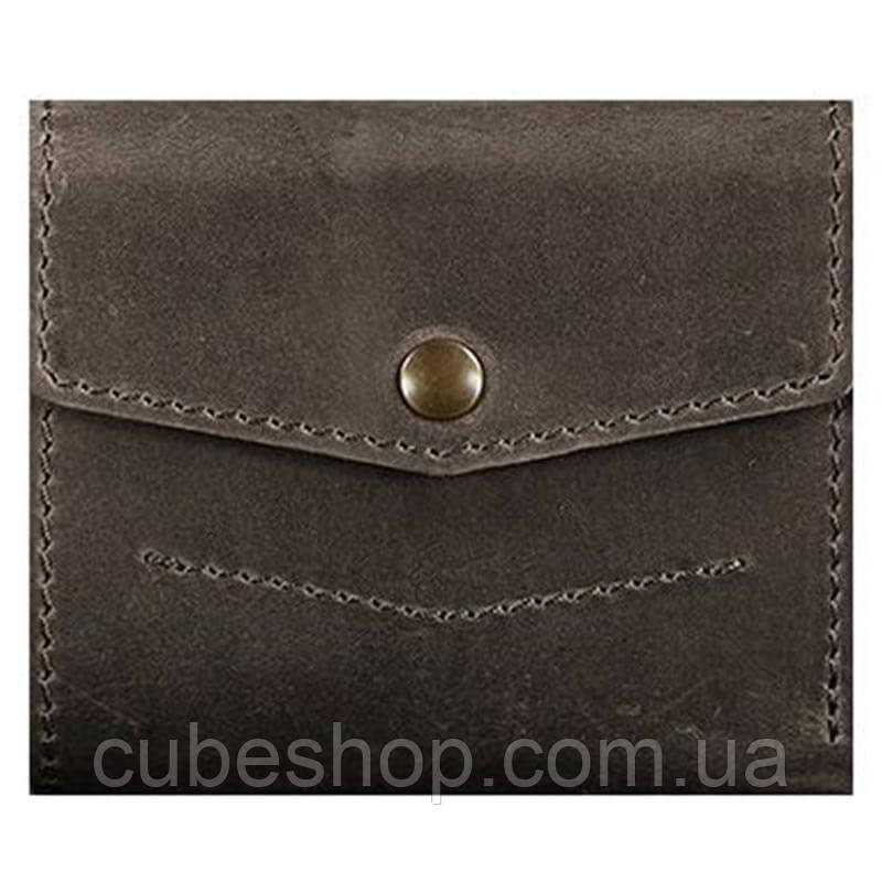 Гаманець жіночий з натуральної шкіри 2.1 (шкіра crazy horse) темно-коричневий