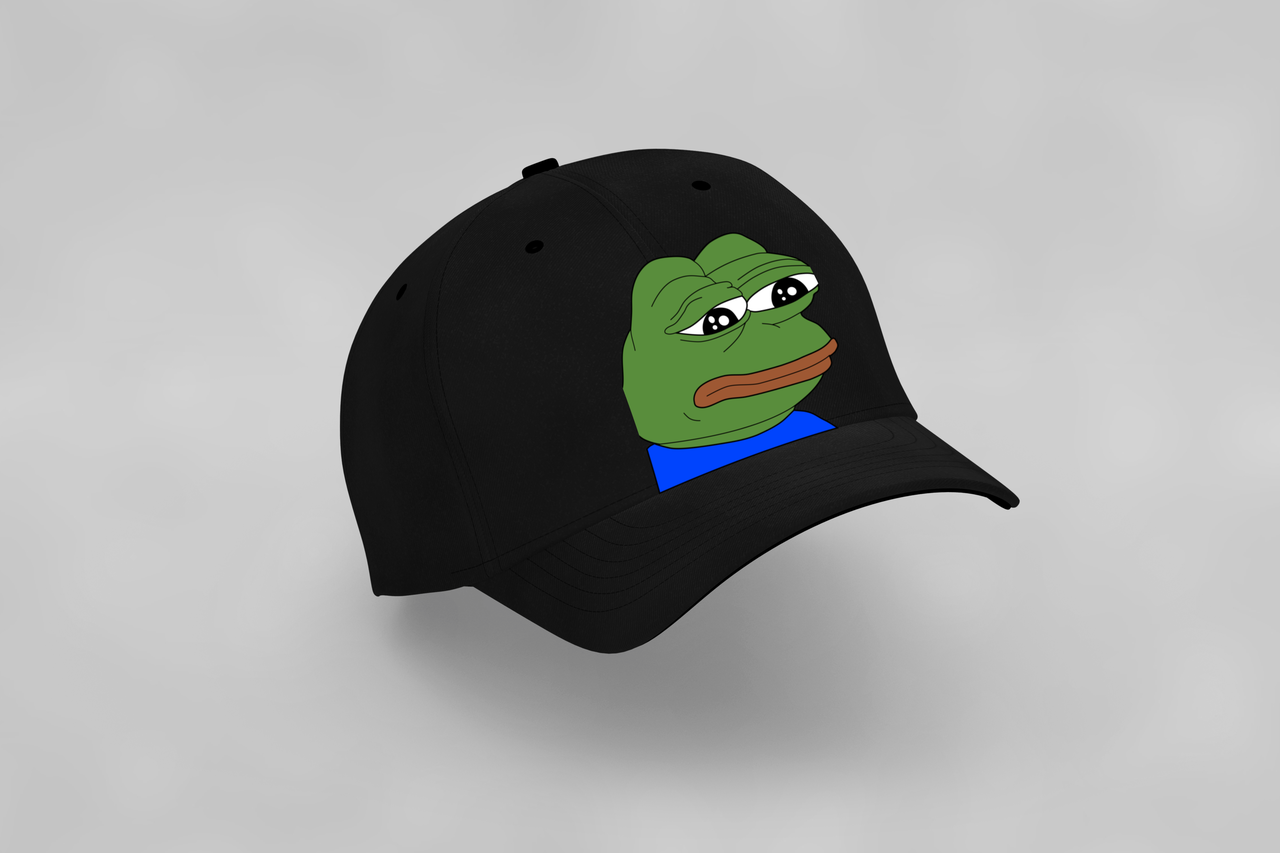 Кепка з прикольним дизайном "Мем жаба Пепе.Pepe the Frog"