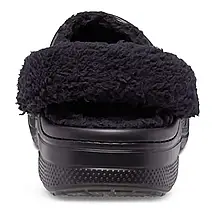 Crocs Baya Lined Fuzz-Strap Clog Black — чоловічі / жіночі сабо Крокс Бая Фаззз-Стрип чорні, фото 3
