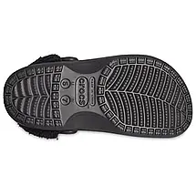 Crocs Baya Lined Fuzz-Strap Clog Black — чоловічі / жіночі сабо Крокс Бая Фаззз-Стрип чорні, фото 6