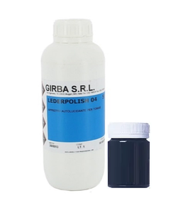 Апрертура для гладкої шкіри GIRBA LEDERPOLISH 04 Італія насичений блиск колір чорний 100 мл.