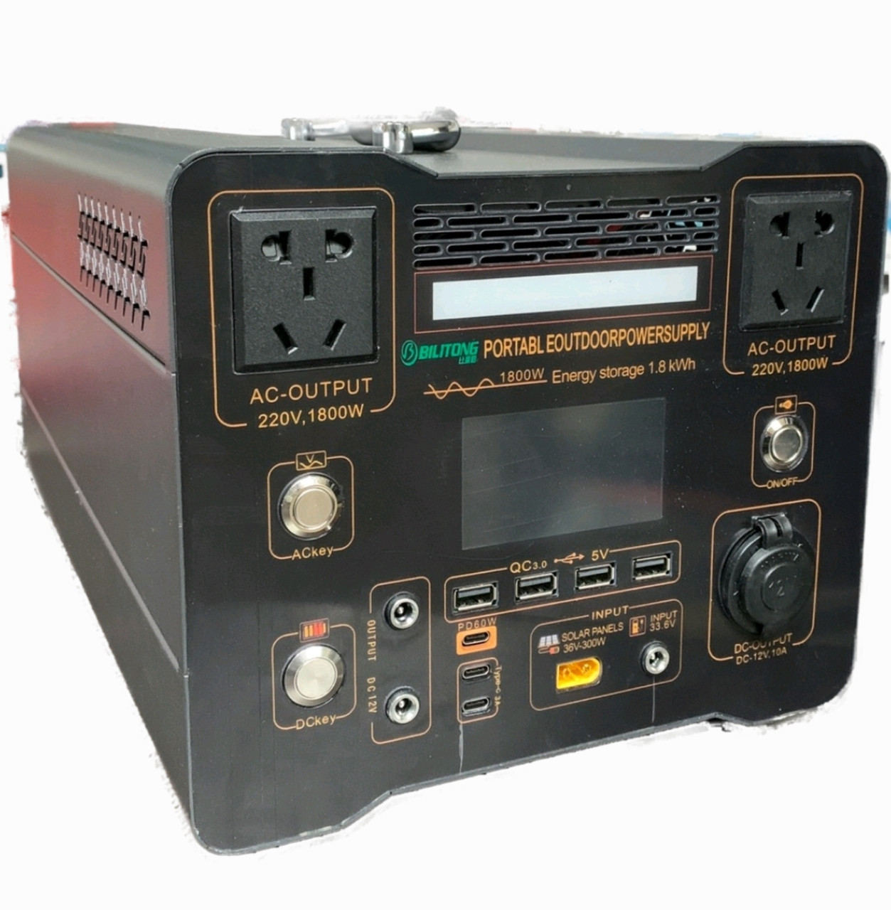 Зарядна станція Bilitong 1800W 220V чистий синус, 496000 mAh 1835Wh