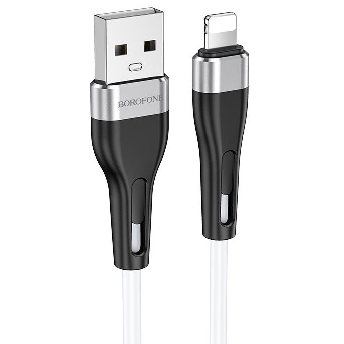 Кабель Lightning Apple BOROFONE BX46 |1m 2.4A| Білий, фото 1
